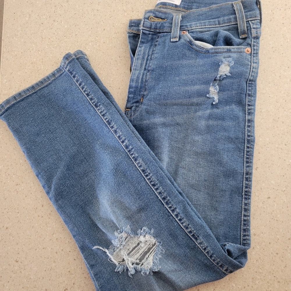 Levi signature ankle jeans high rise straight